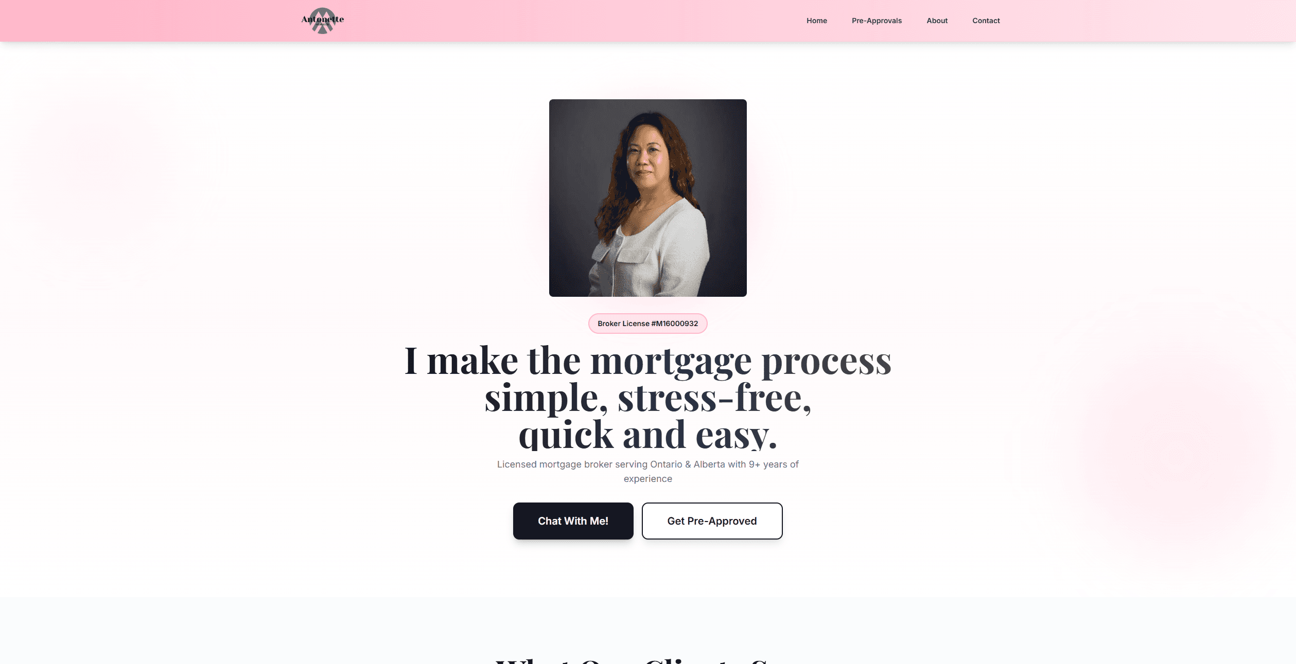 Antonette Morrison Website