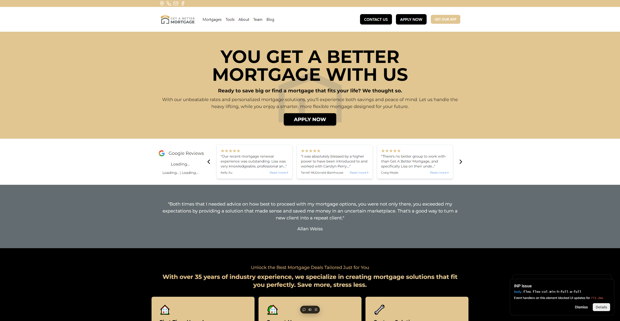 Get a Better Mortgage Website